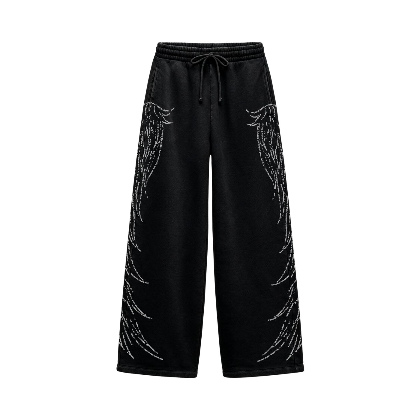 Myugen Fallen Angel Baggy Sweatpants Black