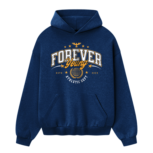 Myugen Forever Young Oversized Hoodie Navy