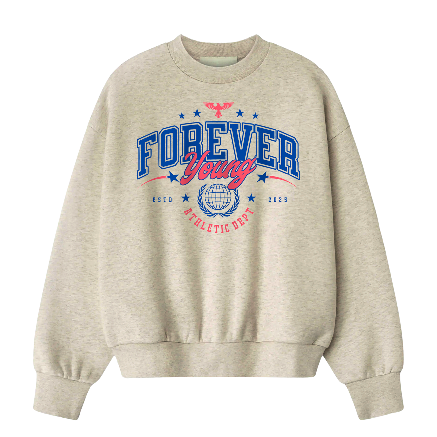 Myugen Forever Young Oversized Sweatshirt Beige