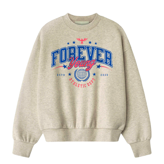 Myugen Forever Young Oversized Sweatshirt Beige