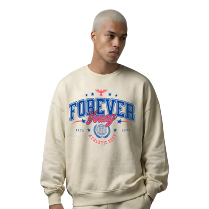 Myugen Forever Young Oversized Sweatshirt Beige