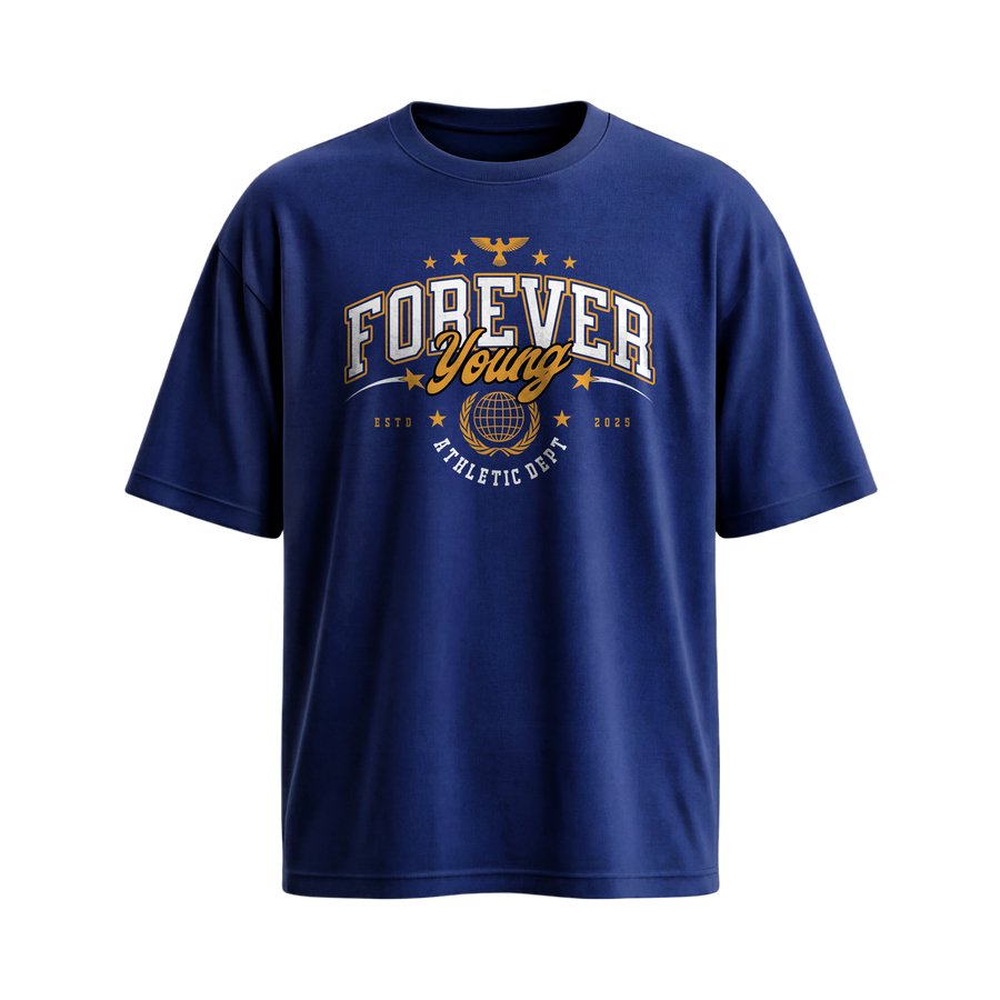 Myugen Forever Young Oversized T-Shirt Navy