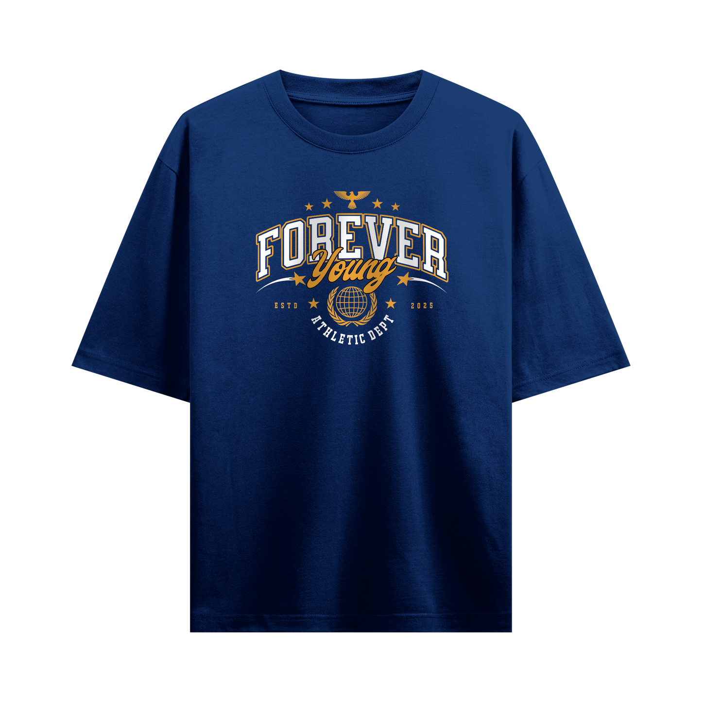Myugen Forever Young Oversized T-Shirt Navy