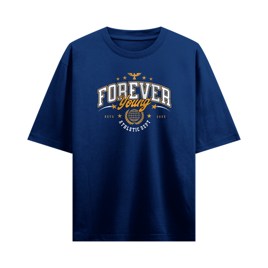 Myugen Forever Young Oversized T-Shirt Navy