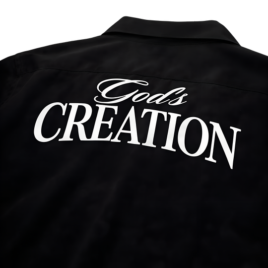 Myugen God's Creation Bowling Shirt Black