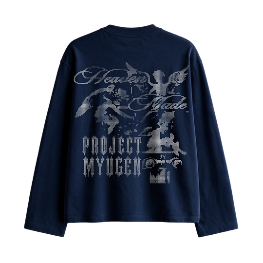 Myugen Heaven Made Full Sleeve T-Shirt Navy