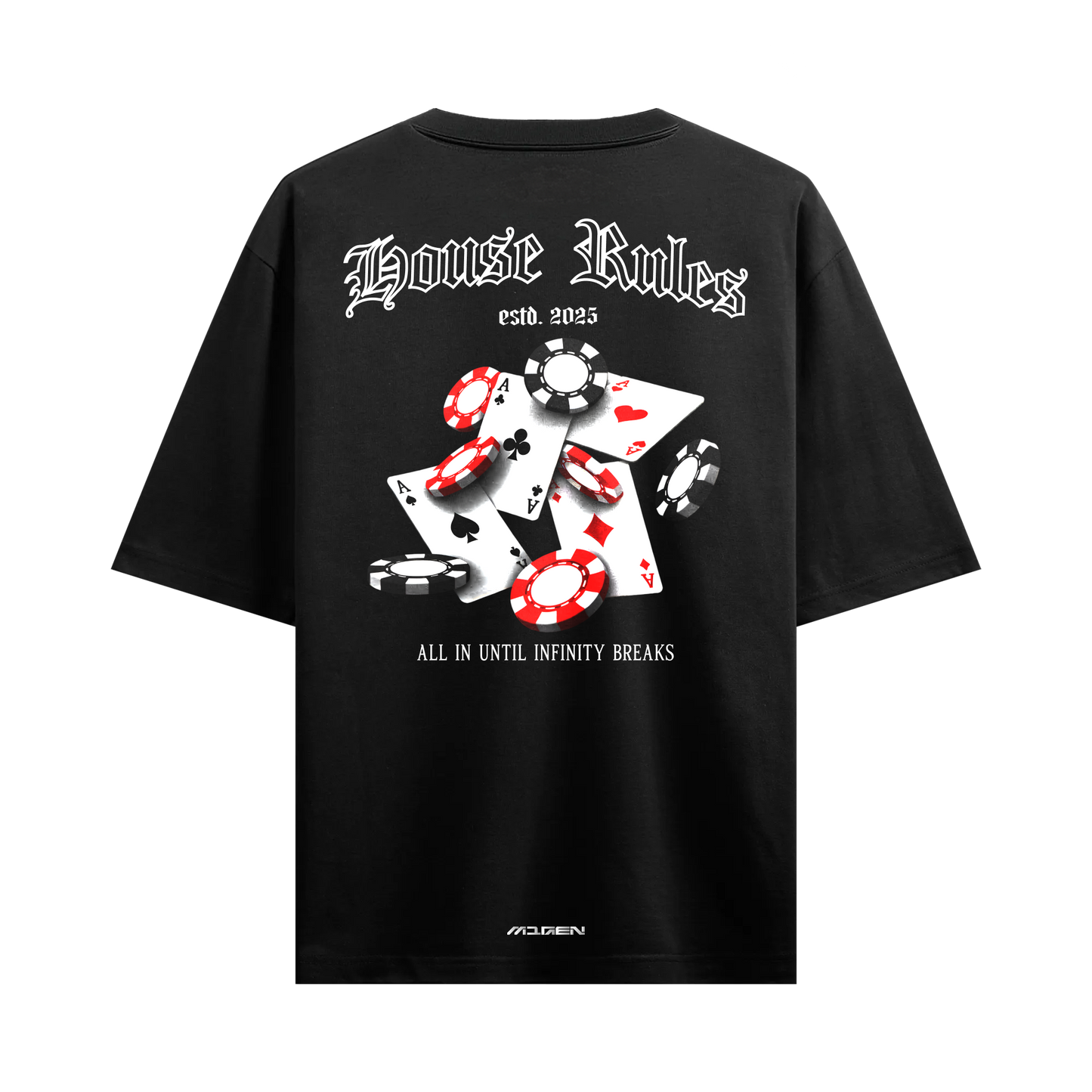 Myugen House Rules Oversized T-Shirt Black