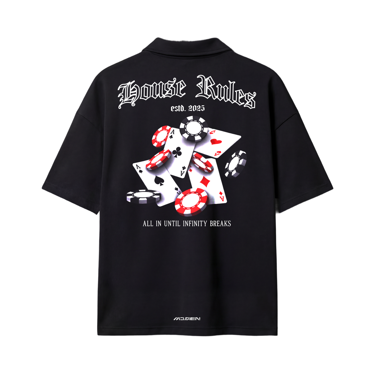 Myugen House Rules Quarter Zip T-Shirt Black