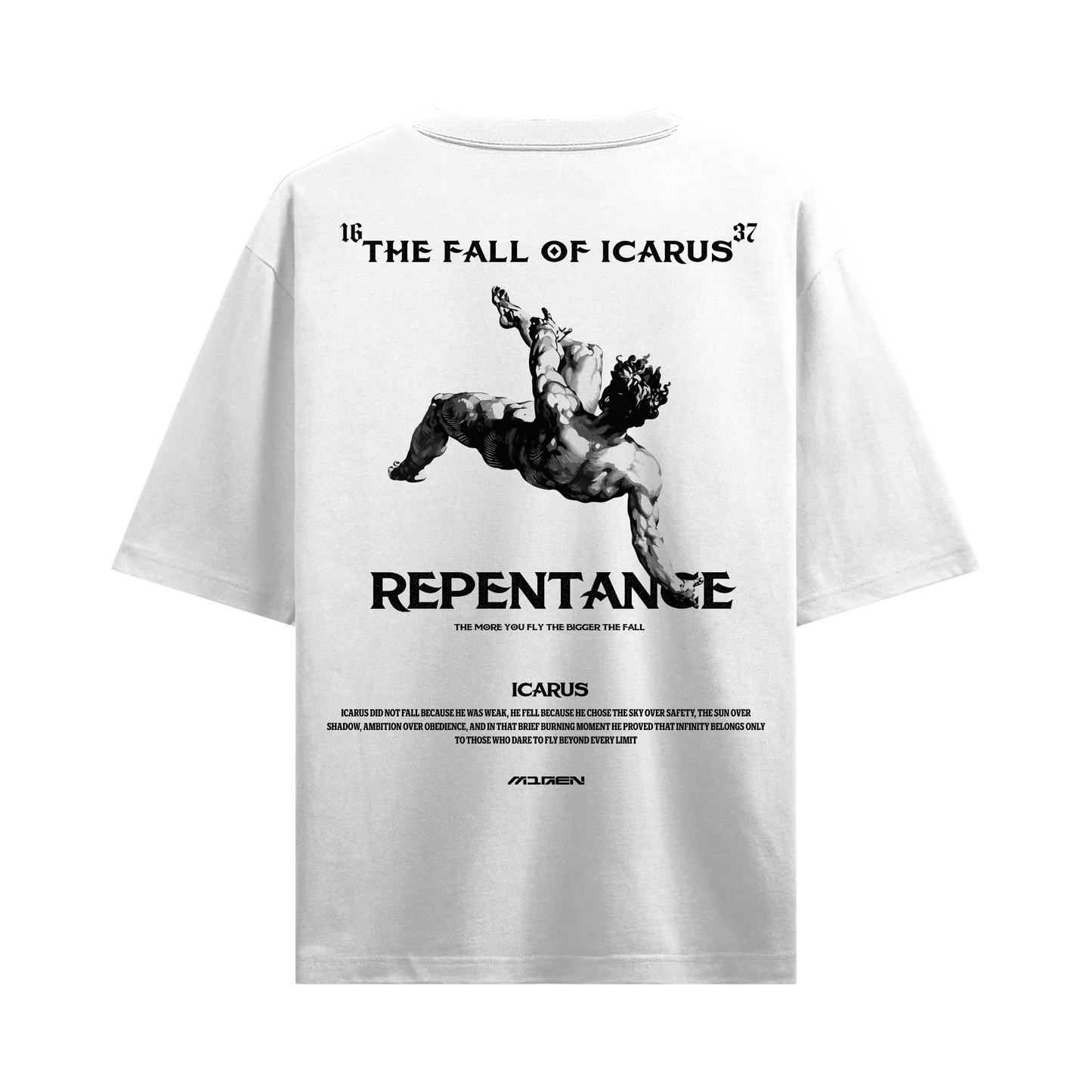 Myugen Icarus Ascension Oversized T-Shirt White