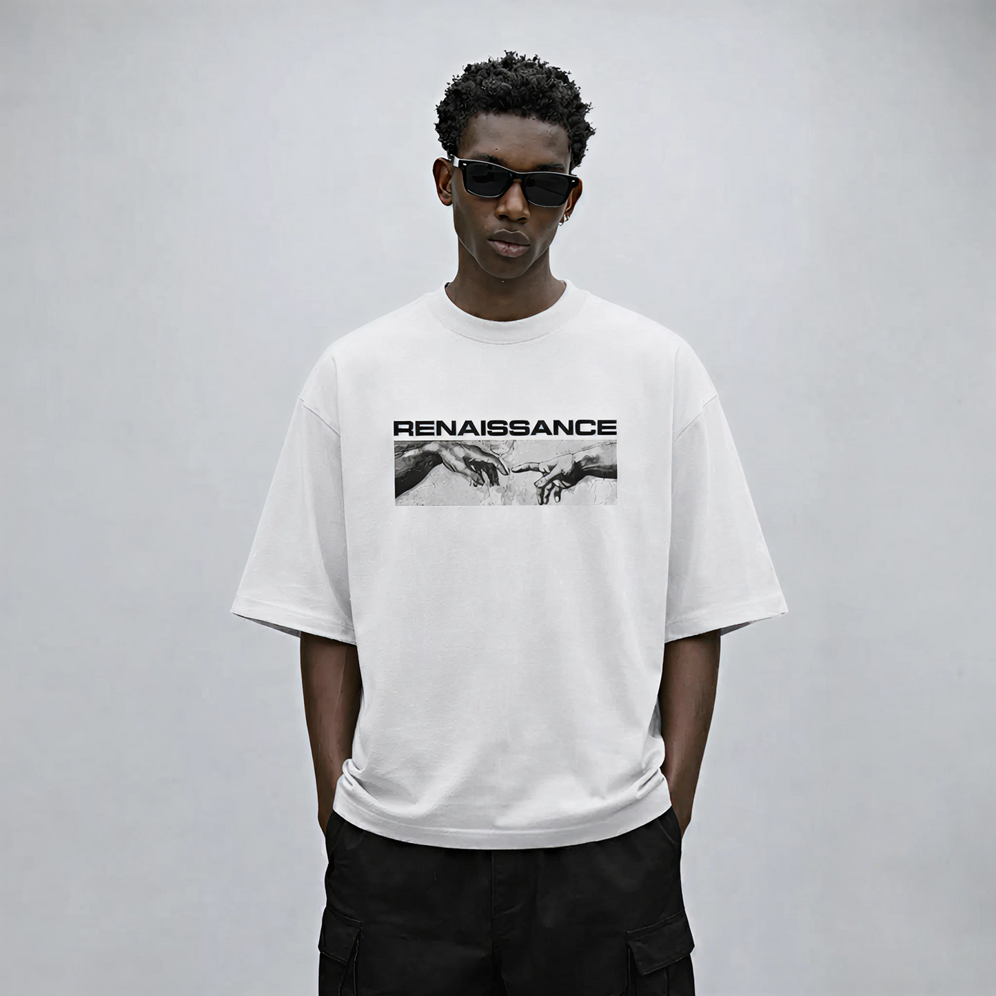 Myugen Icarus Ascension Oversized T-Shirt White