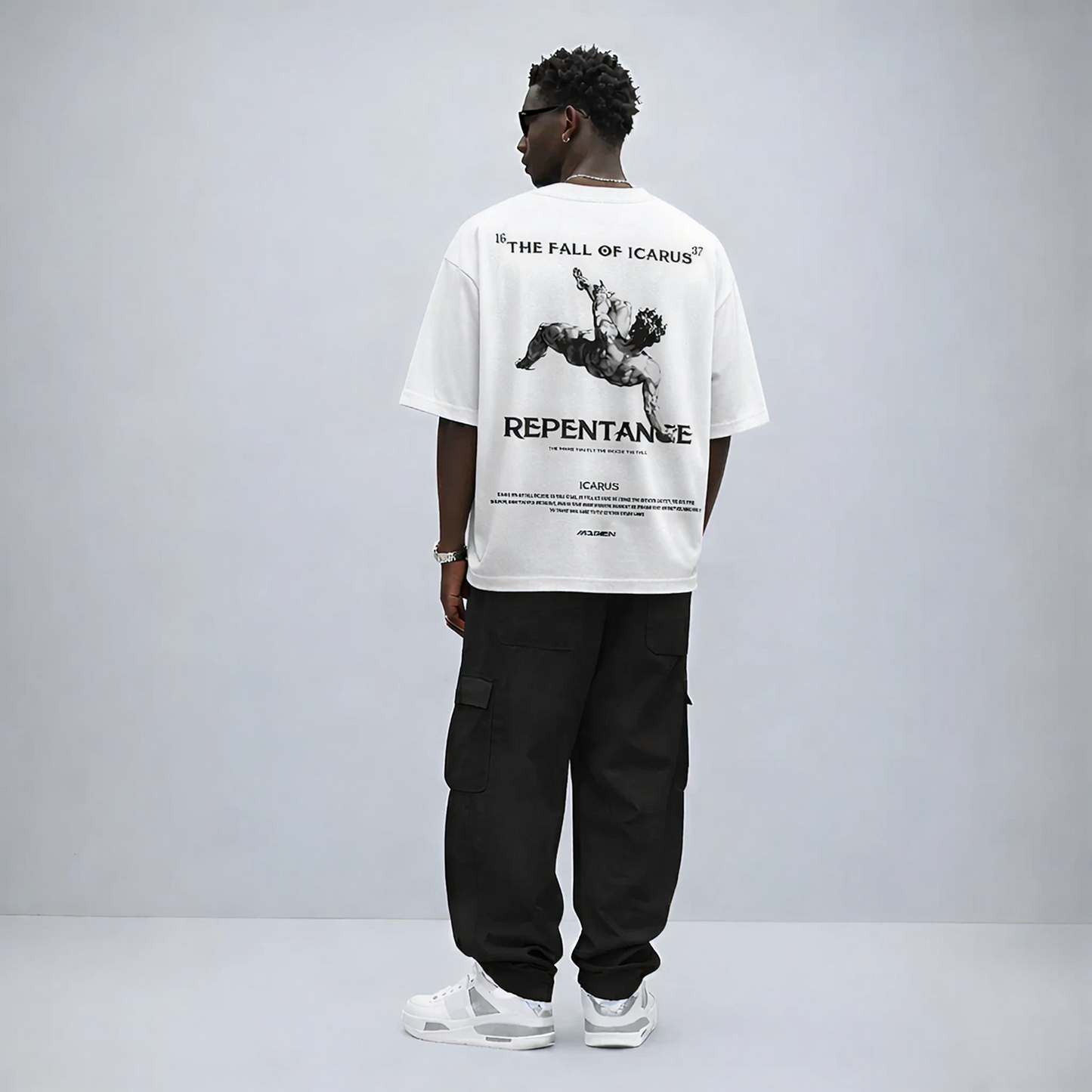 Myugen Icarus Ascension Oversized T-Shirt White