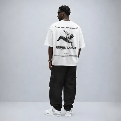 Myugen Icarus Ascension Oversized T-Shirt White