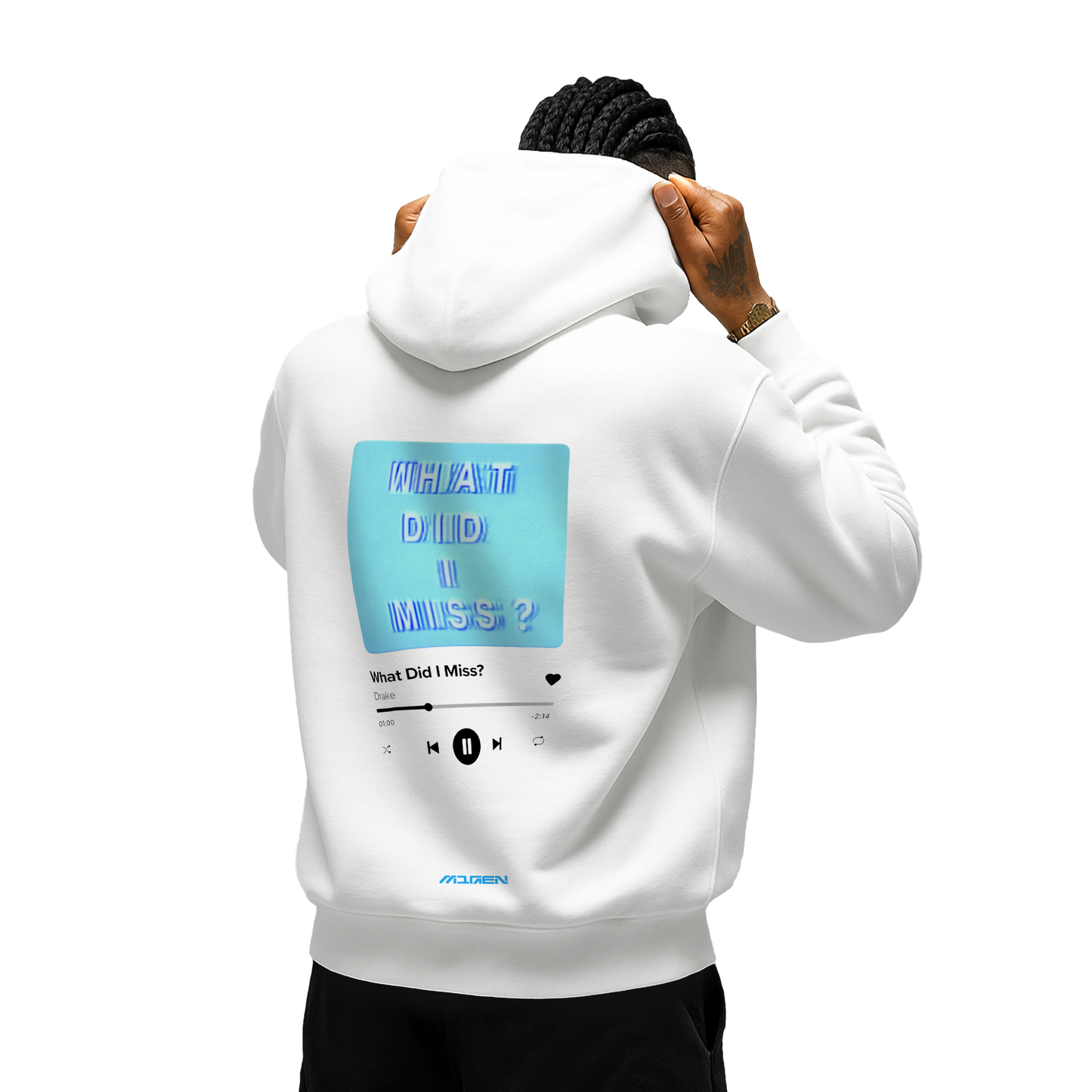 Myugen Iceman Oversized Hoodie White