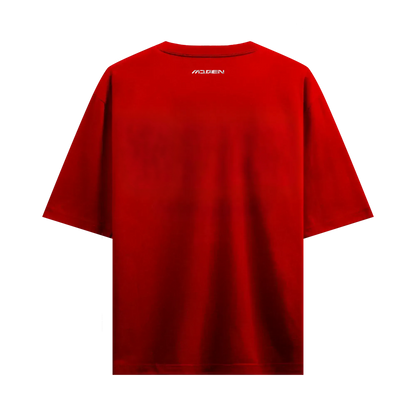 Myugen Infinite Rebirth Oversized T-Shirt Red
