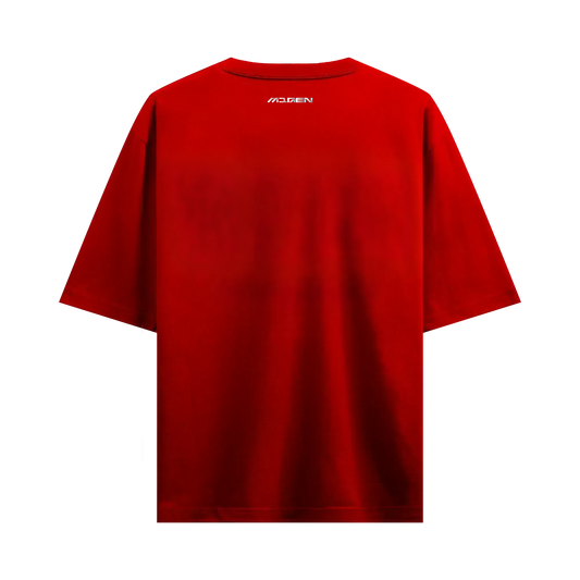 Myugen Infinite Rebirth Oversized T-Shirt Red