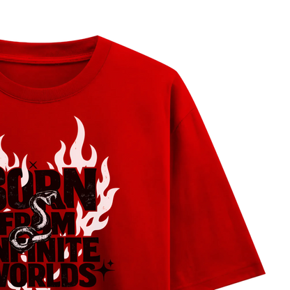 Myugen Infinite Rebirth Oversized T-Shirt Red