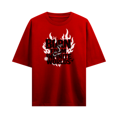 Myugen Infinite Rebirth Oversized T-Shirt Red