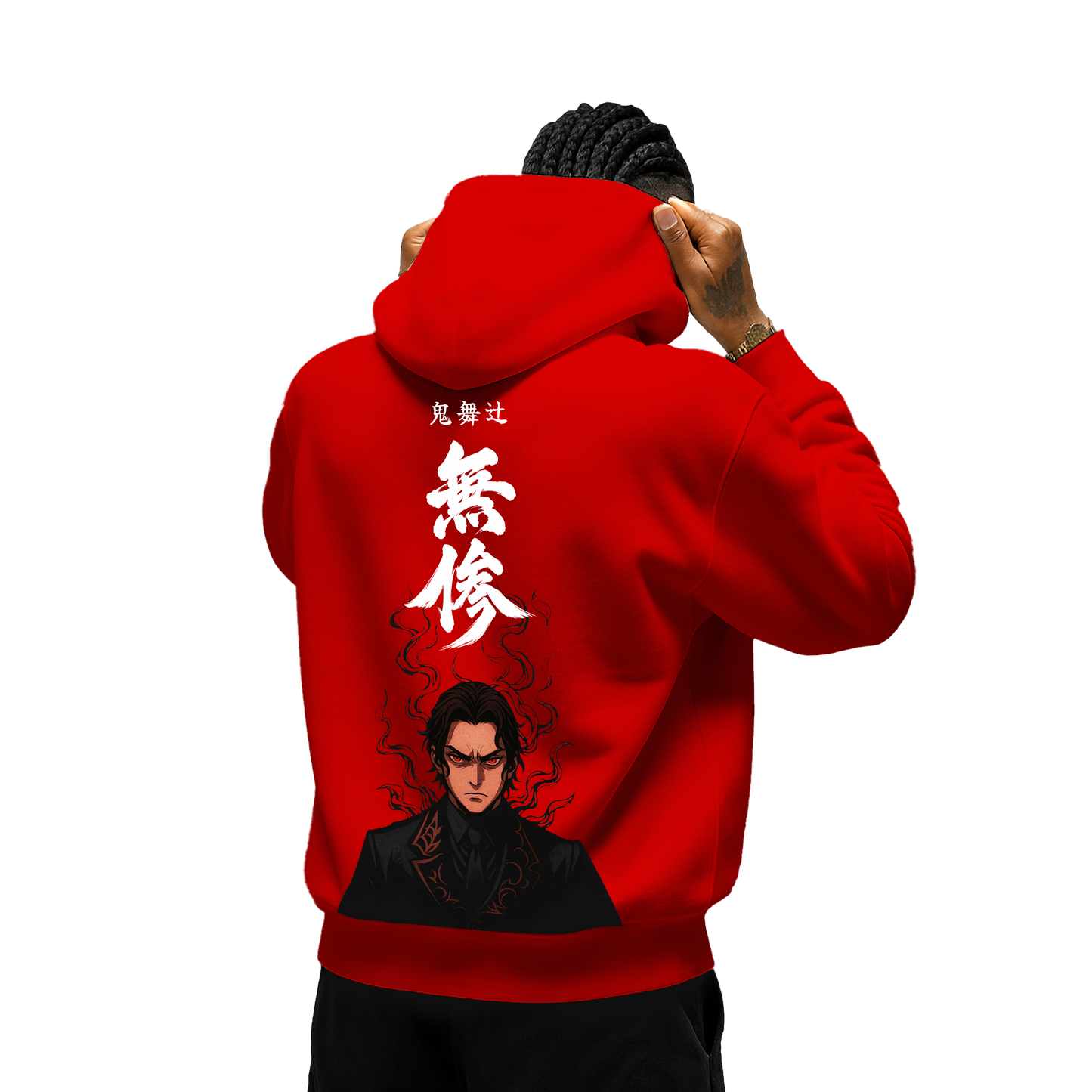 Myugen Kibutsuji Michael Oversized Hoodie Red