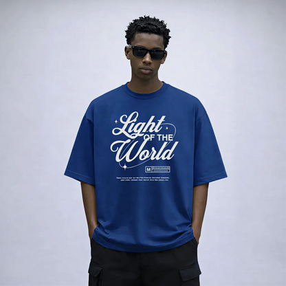 Myugen Light of the World Oversized T-Shirt Blue