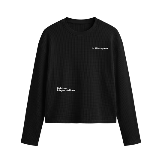 Myugen Orbit Waffle Long Sleeve Black