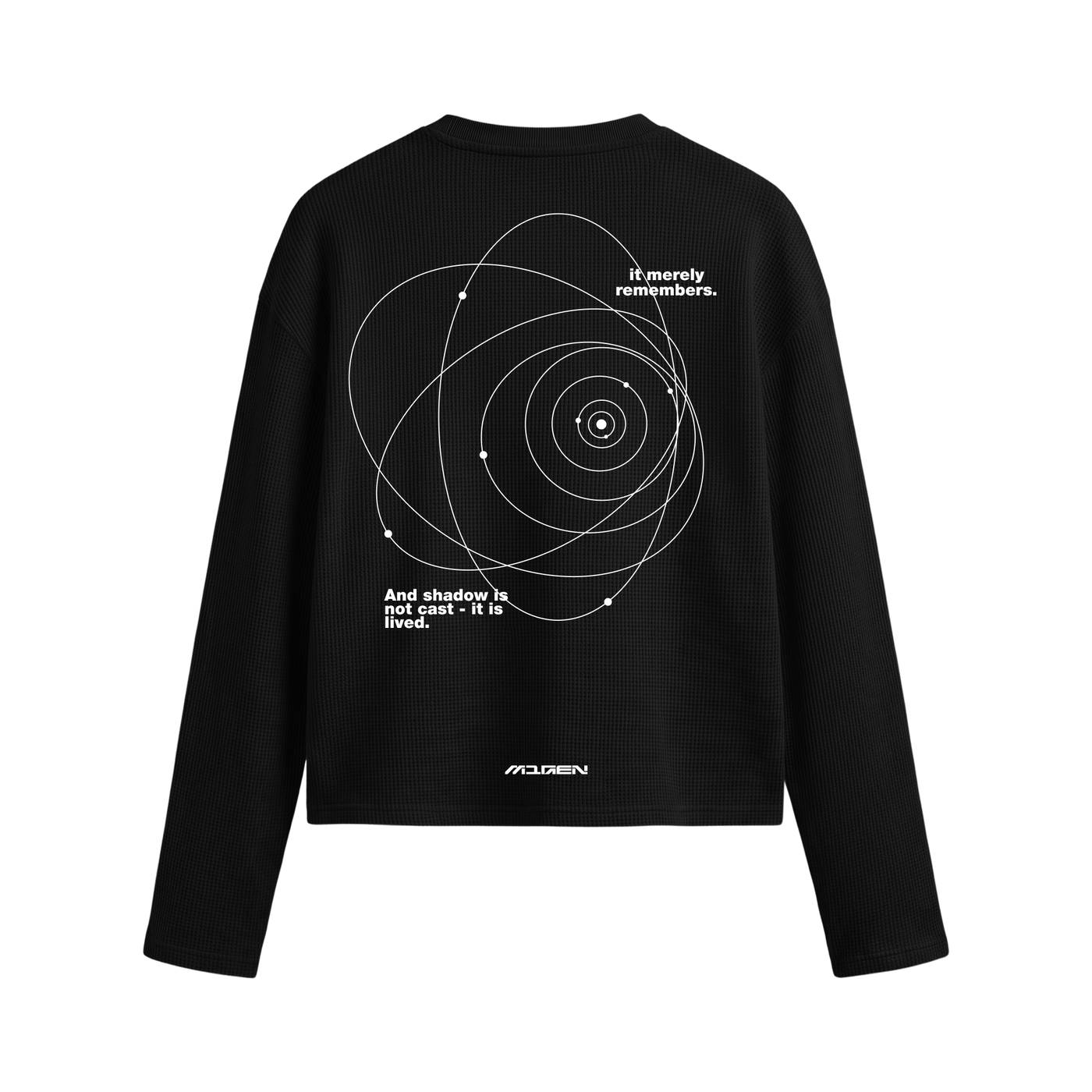 Myugen Orbit Waffle Long Sleeve Black