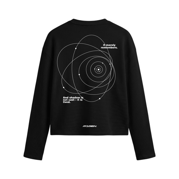 Myugen Orbit Waffle Long Sleeve Black