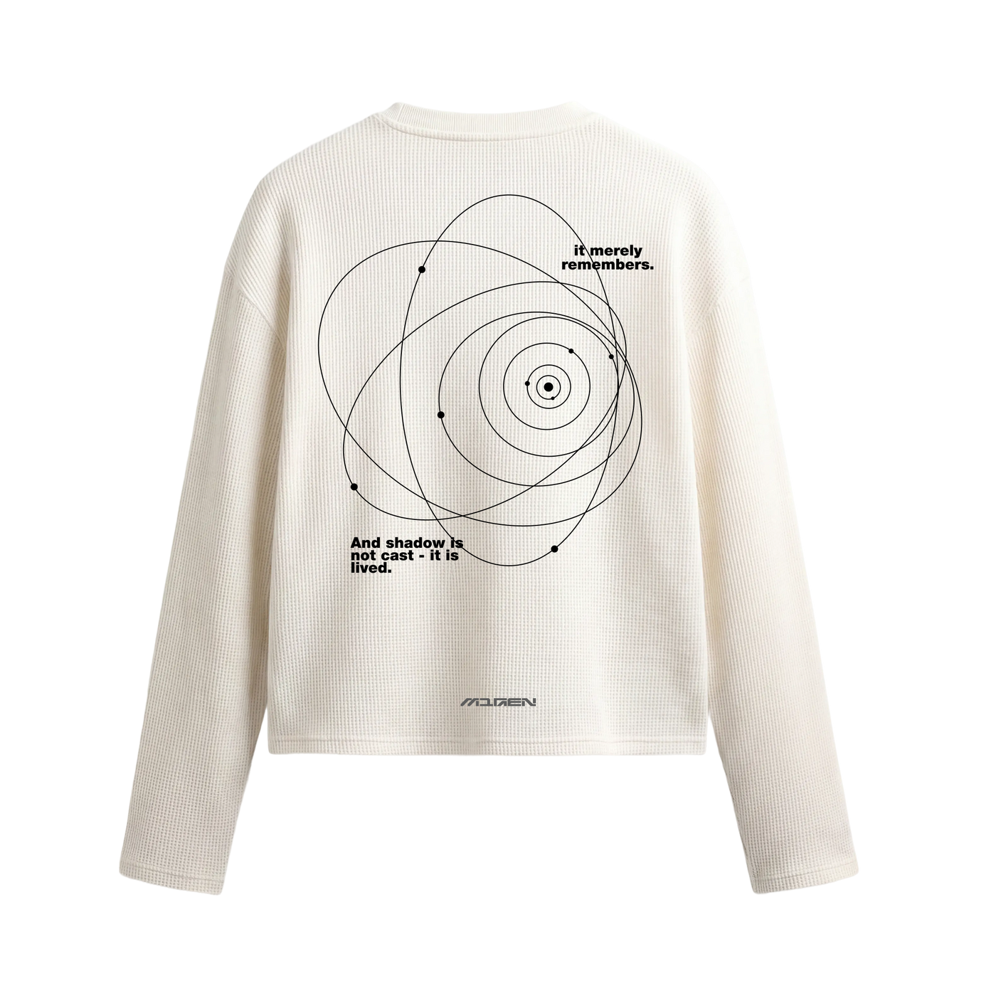 Myugen Orbit Waffle Long Sleeve Off White