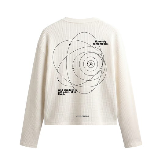 Myugen Orbit Waffle Long Sleeve Off White