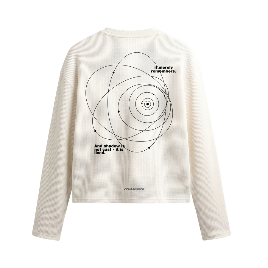 Myugen Orbit Waffle Long Sleeve Off White