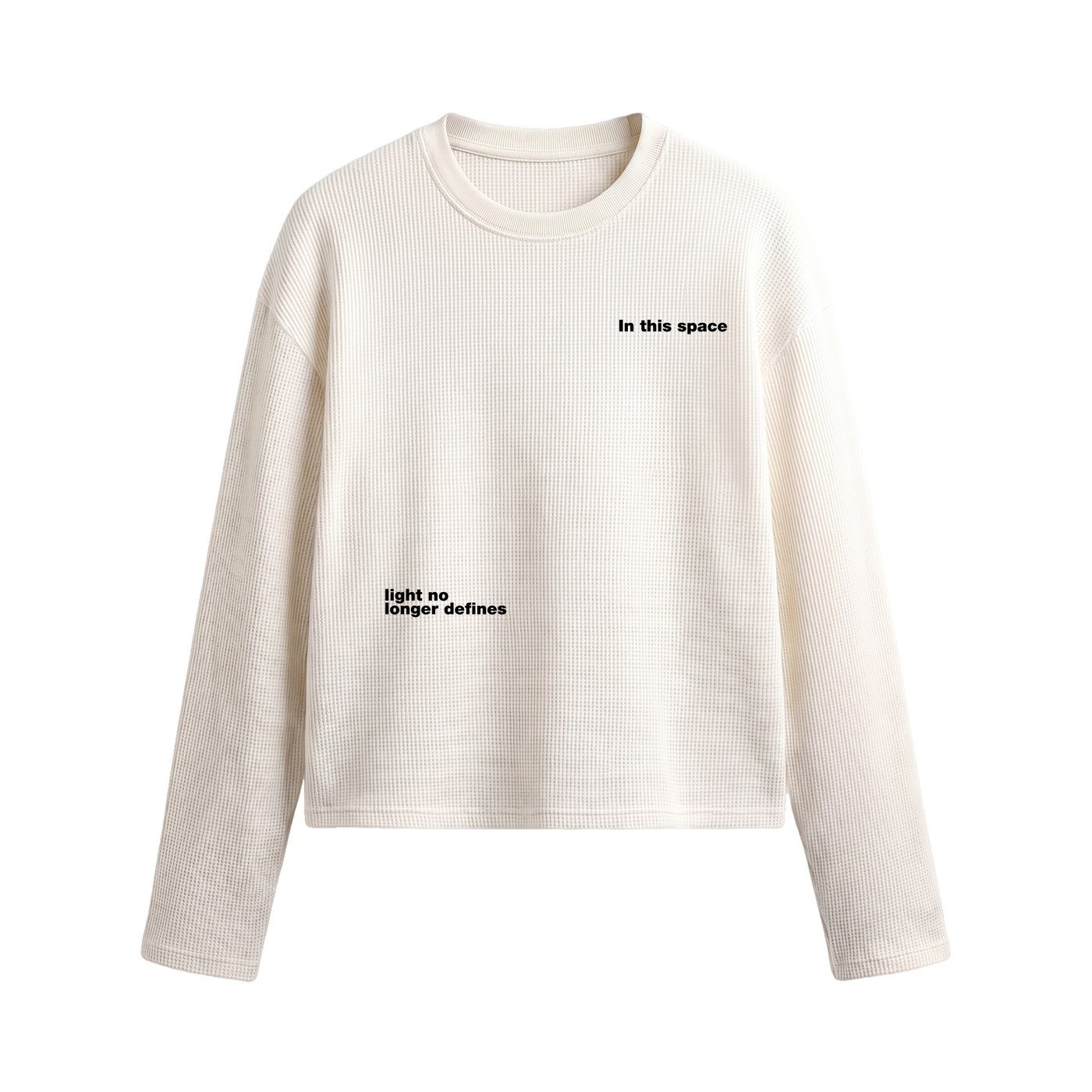 Myugen Orbit Waffle Long Sleeve Off White