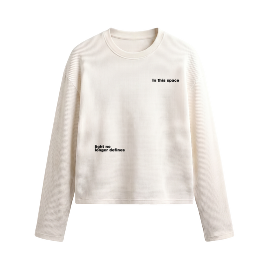 Myugen Orbit Waffle Long Sleeve Off White
