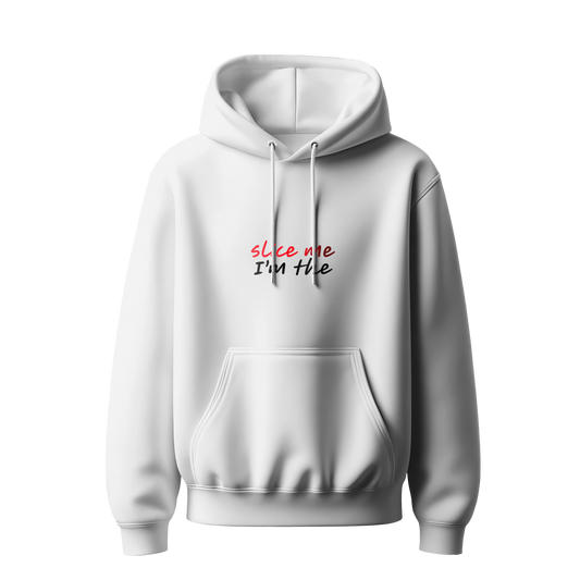 Myugen Pizza Slut Oversized Hoodie White