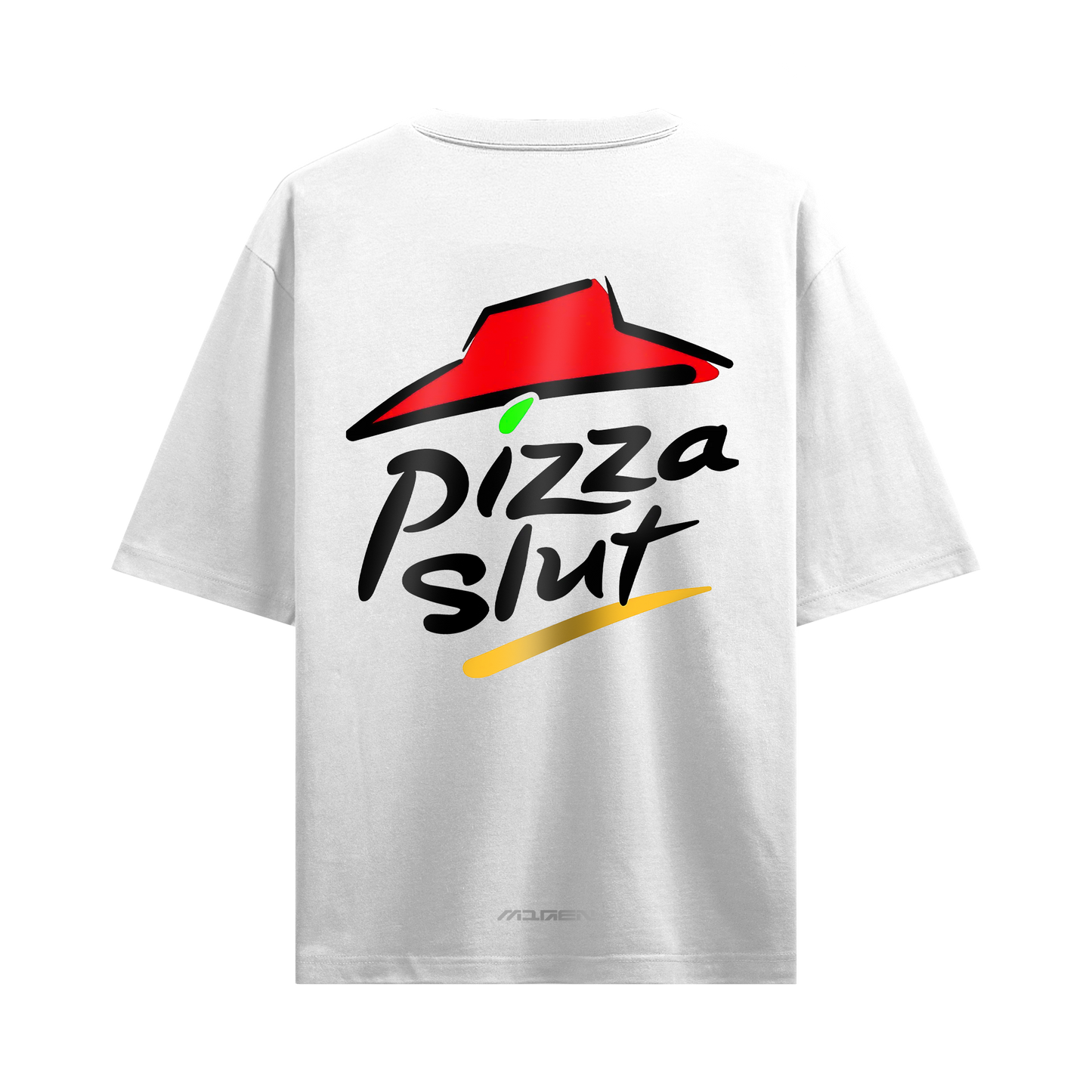 Myugen Pizza Slut Oversized T-Shirt White