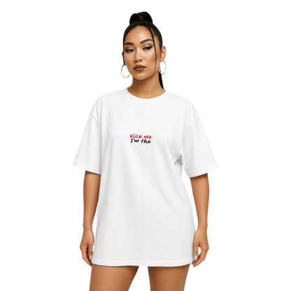 Myugen Pizza Slut Oversized T-Shirt White