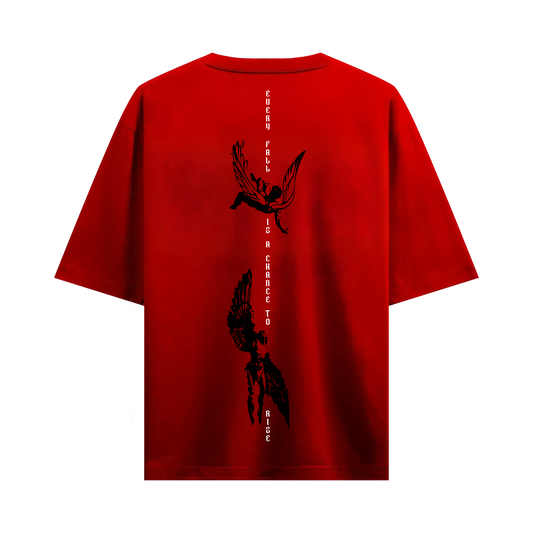 Myugen Reborn From Ruin Oversized T-Shirt Red