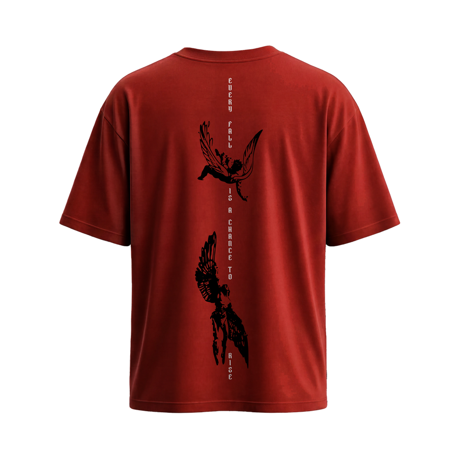 Myugen Reborn From Ruin Oversized T-Shirt Red