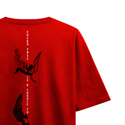 Myugen Reborn From Ruin Oversized T-Shirt Red
