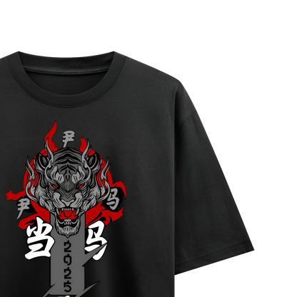 Myugen Shadow Inferno Oversized T-Shirt Black