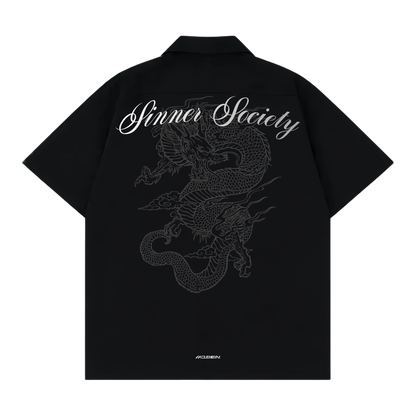 Myugen Sinner Society Bowling Shirt Black