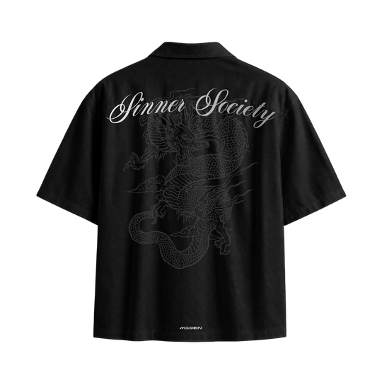 Myugen Sinner Society Bowling Shirt Black