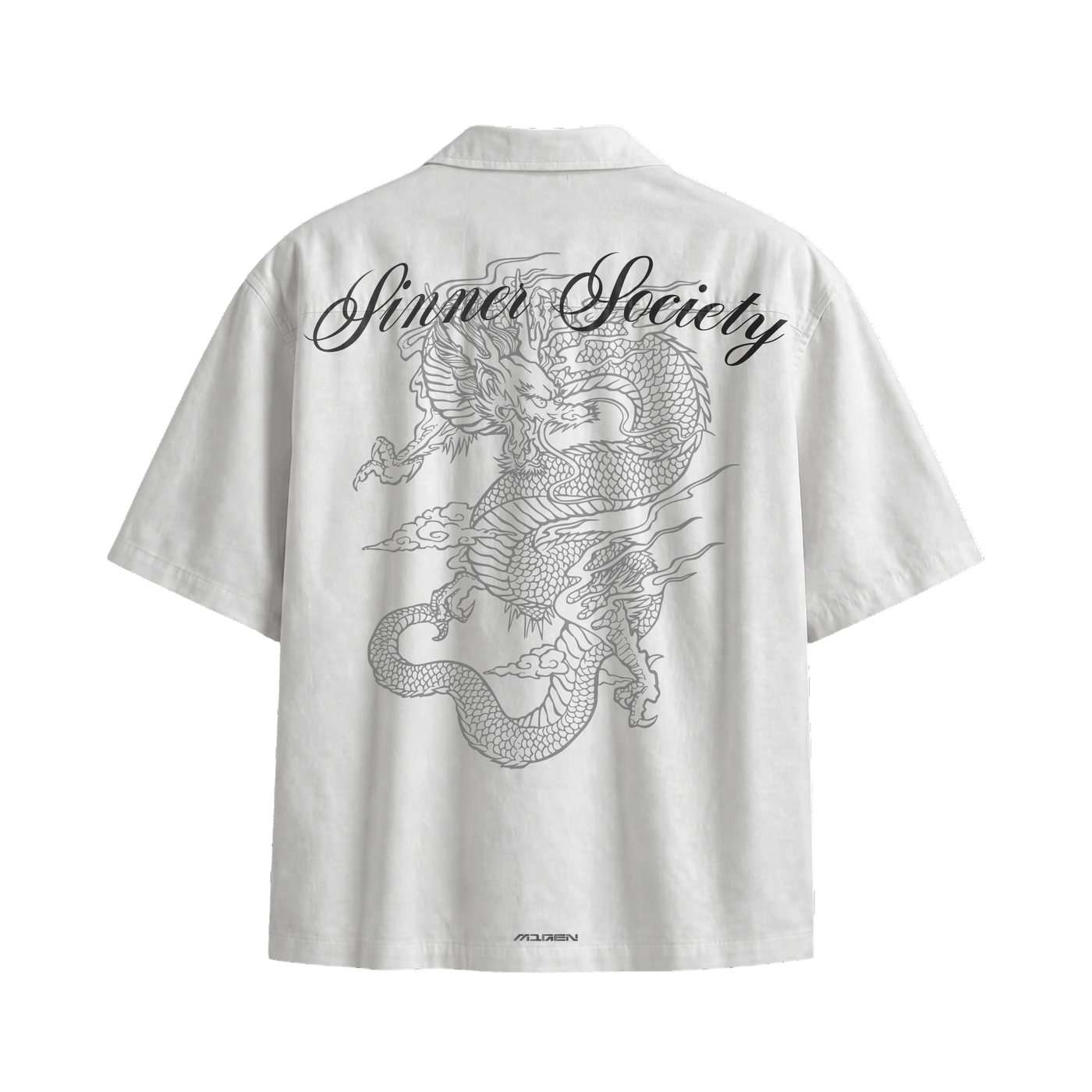 Myugen Sinner Society Bowling Shirt White