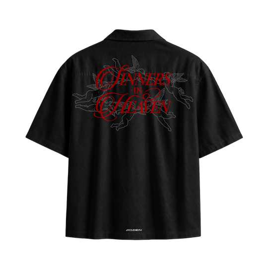 Myugen Sinners In heaven Bowling Shirt Black