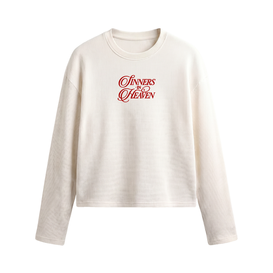 Myugen Sinners In heaven Waffle Long Sleeve Off White