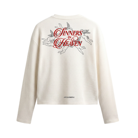 Myugen Sinners In heaven Waffle Long Sleeve Off White