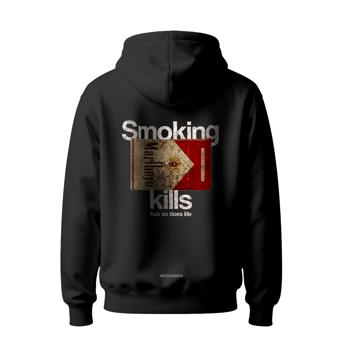 Myugen Smoking Kills Oversized Hoodie Black