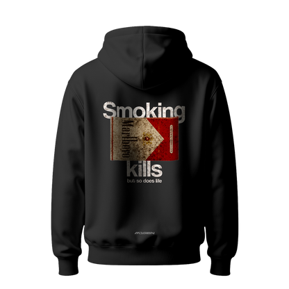 Myugen Smoking Kills Oversized Hoodie Black
