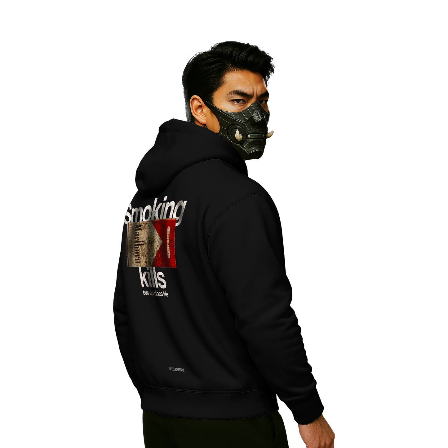 Myugen Smoking Kills Oversized Hoodie Black