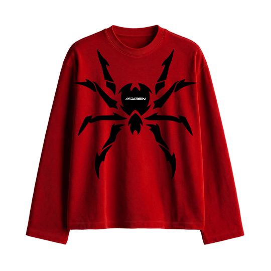 Myugen Spider Mark Full Sleeve T-Shirt Red [Limited Edition]