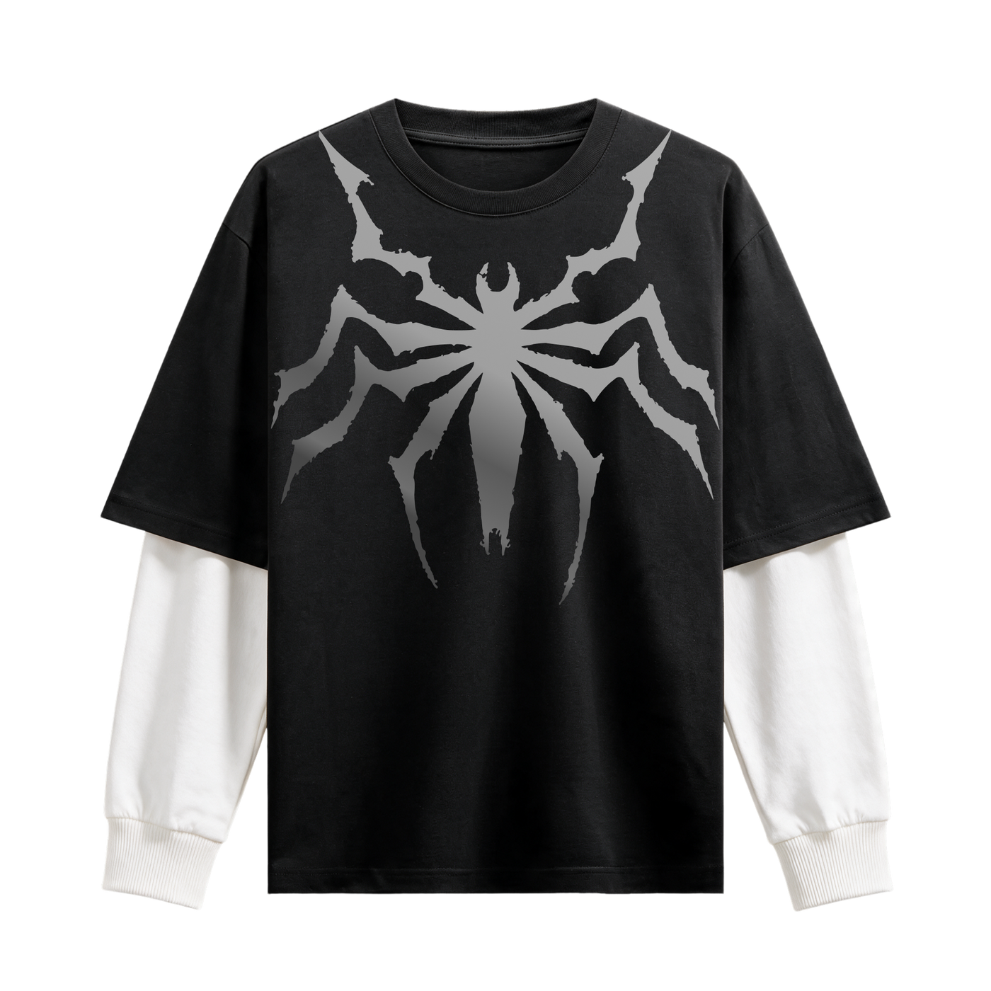 Myugen Spider Web Double Layer T-Shirt Black [Limited Edition]