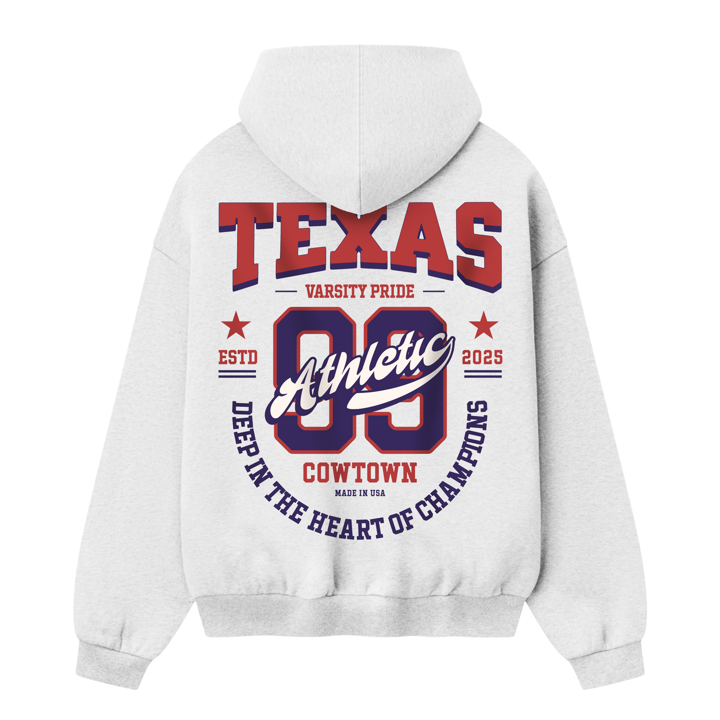 Myugen Texas Pride Oversized Hoodie White